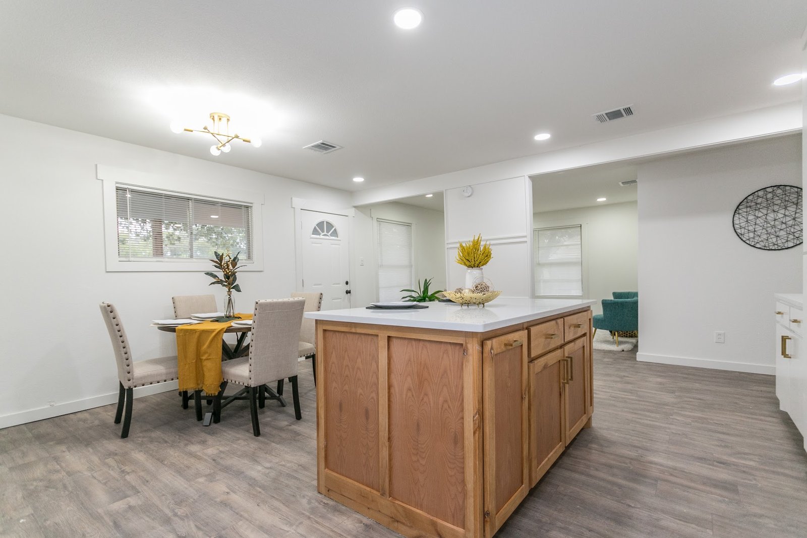 Open concept dining and kitchen